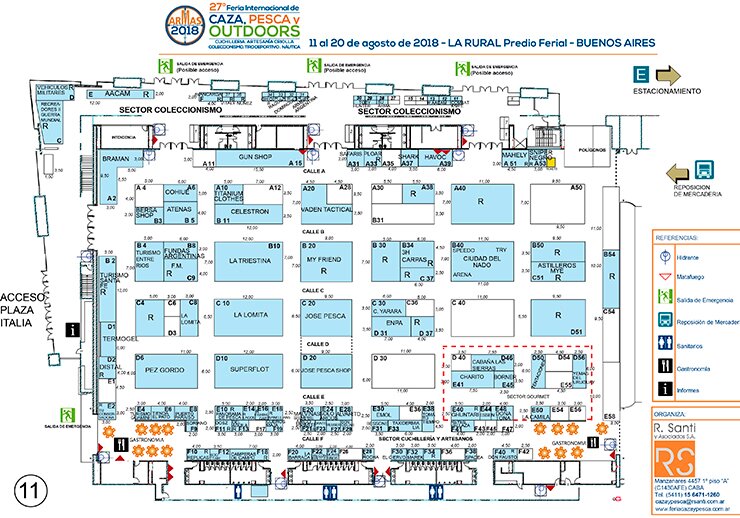 AGOSTO FERIA CAZA OUTDOOR PESCA RURAL MAPA